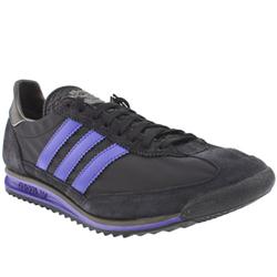 Male Sl-72 Suede Upper in Black and Purple