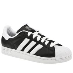 Adidas Male Superstar 2.5 Leather Upper in Black and White, White and Blue