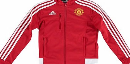 Adidas Manchester United Anthem Jacket - Kids Red AC1928