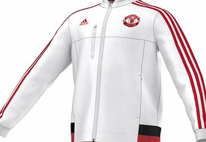 Adidas Manchester United Anthem Jacket - Kids White