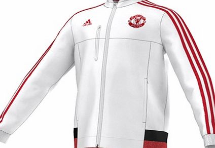 Adidas Manchester United Anthem Jacket White AC2453