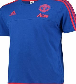Adidas Manchester United Training T-Shirt Royal Blue