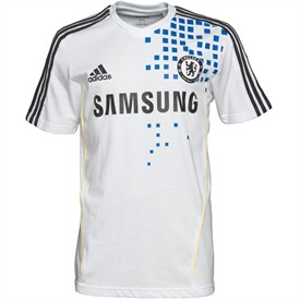 adidas Mens CFC Chelsea T-Shirt White/Black