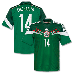 Adidas Mexico Home Chicharito Shirt 2014 2015