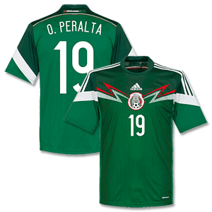 Adidas Mexico Home O. Peralta Shirt 2014 2015