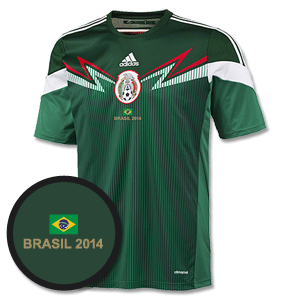 Adidas Mexico Home Shirt 2014 2015 Inc Free Brazil 2014