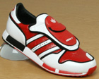 Adidas Micropacer Red/White Leather Trainers