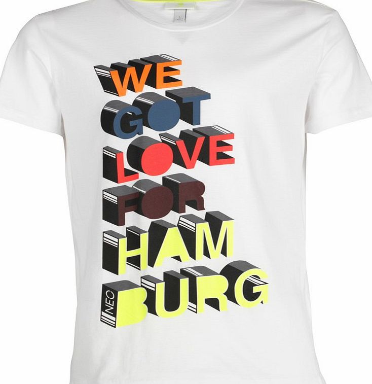 adidas Neo Mens City Hamburg T-Shirt White