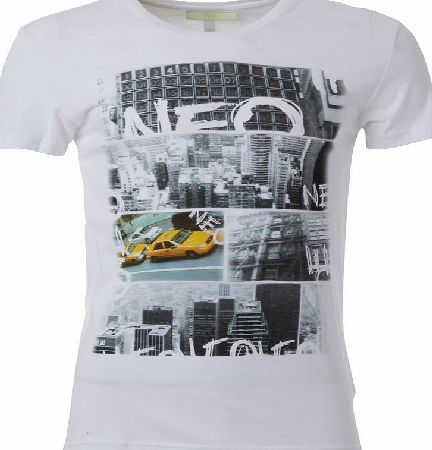 adidas Neo Mens Urban Graphic T-Shirt White