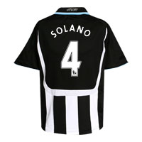 Adidas Newcastle United Home Shirt 2007/09 with Solano