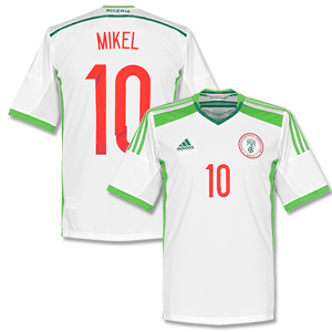 Adidas Nigeria Away Mikel Shirt 2014 2015
