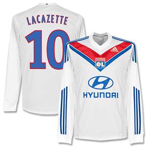 Adidas Olympique Lyon Home Lacazette L/S Shirt 2013
