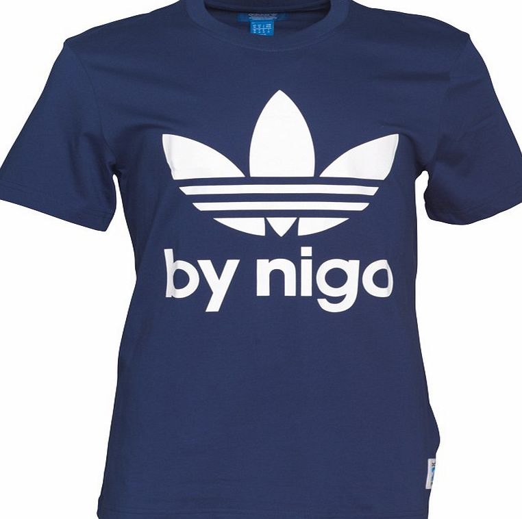 adidas Originals Mens Nigo Trefoil T-Shirt Dark