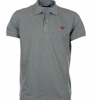 Adidas Polo Pique Med Grey Polo Shirt