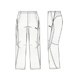 Adidas Puma Iridium Junior Cricket Trousers (Youth X Large White/Navy)