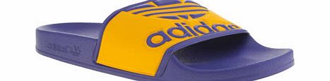 Adidas Purple Adilette Trefoil Sandals