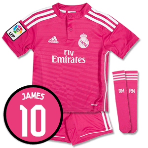 Real Madrid Away Mini Kit + James 10 (Fan Style)