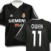 Adidas Real Madrid Away Shirt - 2004 - 2005 with Owen 11 printing.