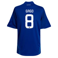 Real Madrid Away Shirt 2008/09 with Gago 8.