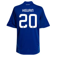 Real Madrid Away Shirt 2008/09 with Higuain 20.