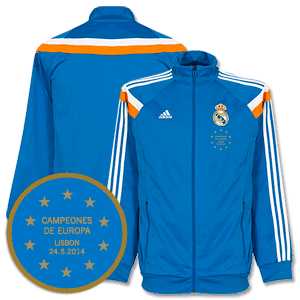 Adidas Real Madrid Blue Anthem Jacket 2013 2014 Inc