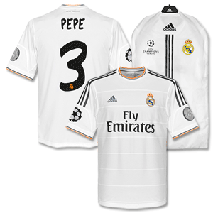 Real Madrid Home Champions League Pepe Shirt