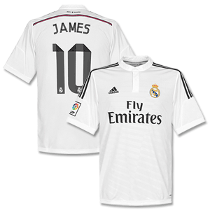 Adidas Real Madrid Home James No.10 Kids Shirt 2014