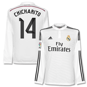 Adidas Real Madrid Home L/S Chicharito Shirt 2014 2015