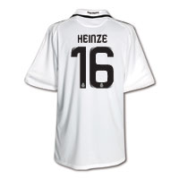 Adidas Real Madrid Home Shirt 2008/09 with Heinze 16.