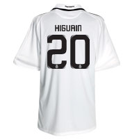 Adidas Real Madrid Home Shirt 2008/09 with Higuain 20.