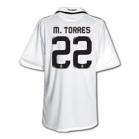 Real Madrid Home Shirt 2008/09 with M.Torres 22.