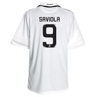 Real Madrid Home Shirt 2008/09 with Saviola 9.
