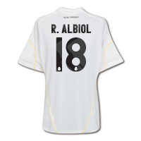 Adidas Real Madrid Home Shirt 2009/10 with R.Albiol 18