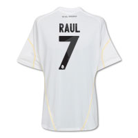 Real Madrid Home Shirt 2009/10 with Raul 7