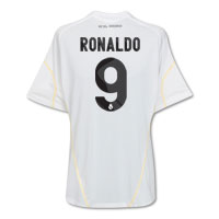Adidas Real Madrid Home Shirt 2009/10 with Ronaldo 9