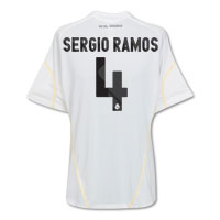 Real Madrid Home Shirt 2009/10 with Sergio Ramos