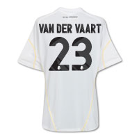 Adidas Real Madrid Home Shirt 2009/10 with Van Der