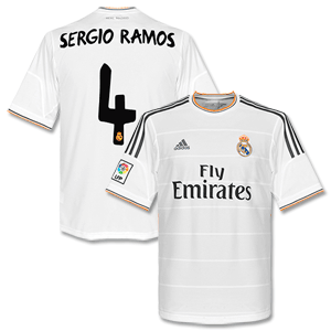 Adidas Real Madrid Home Shirt 2013 2014   Sergio Ramos 4