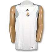 Adidas Real Madrid Sleeveless Jersey Pulse - White/Silver.