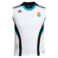 Adidas Real Madrid Sleeveless Shirt - White/White - Kids.