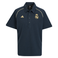 Adidas Real Madrid Style Polo - Dark Marine/Met Gold.