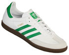 Adidas Samba 2 White/Green Leather Trainers
