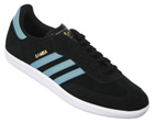 Adidas Samba Black/Blue Suede Trainers