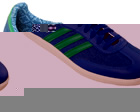 Adidas Samba Blue/White/Green Material Trainers