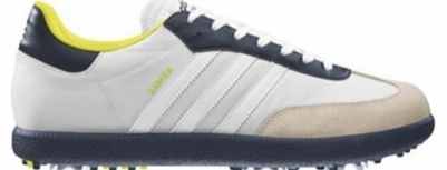 Adidas Samba Golf Shoes White/Navy/Highlighter
