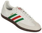 Adidas Samba White/Green/Red Leather Trainers