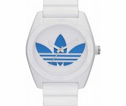Adidas Santiago White Silicone Strap Watch