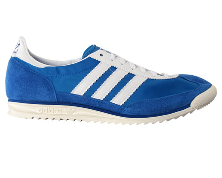 Adidas SL72 Blue/White Material Trainers
