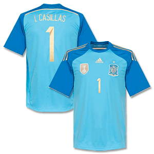 Adidas Spain Home Iker Casillas No.1 GK Shirt 2014 2015