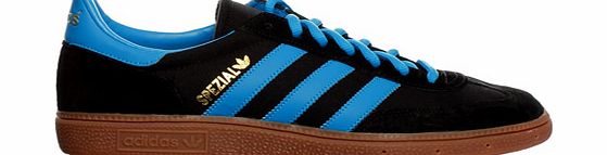 Adidas Spezial Black/Blue Suede Trainers